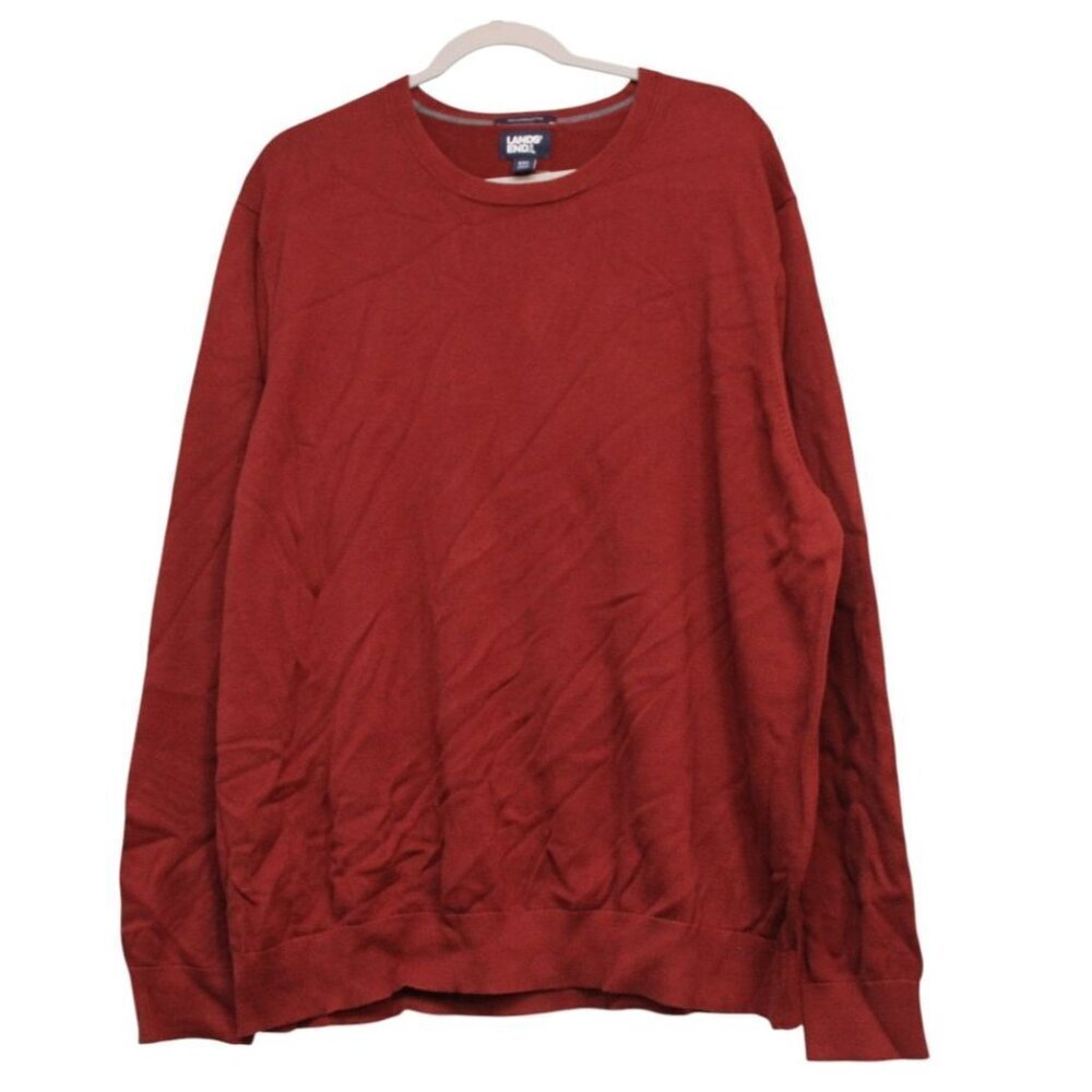 Lands End Men's Sweater XXL 50-52 100% Supima Cotton Classic Preppy Causal